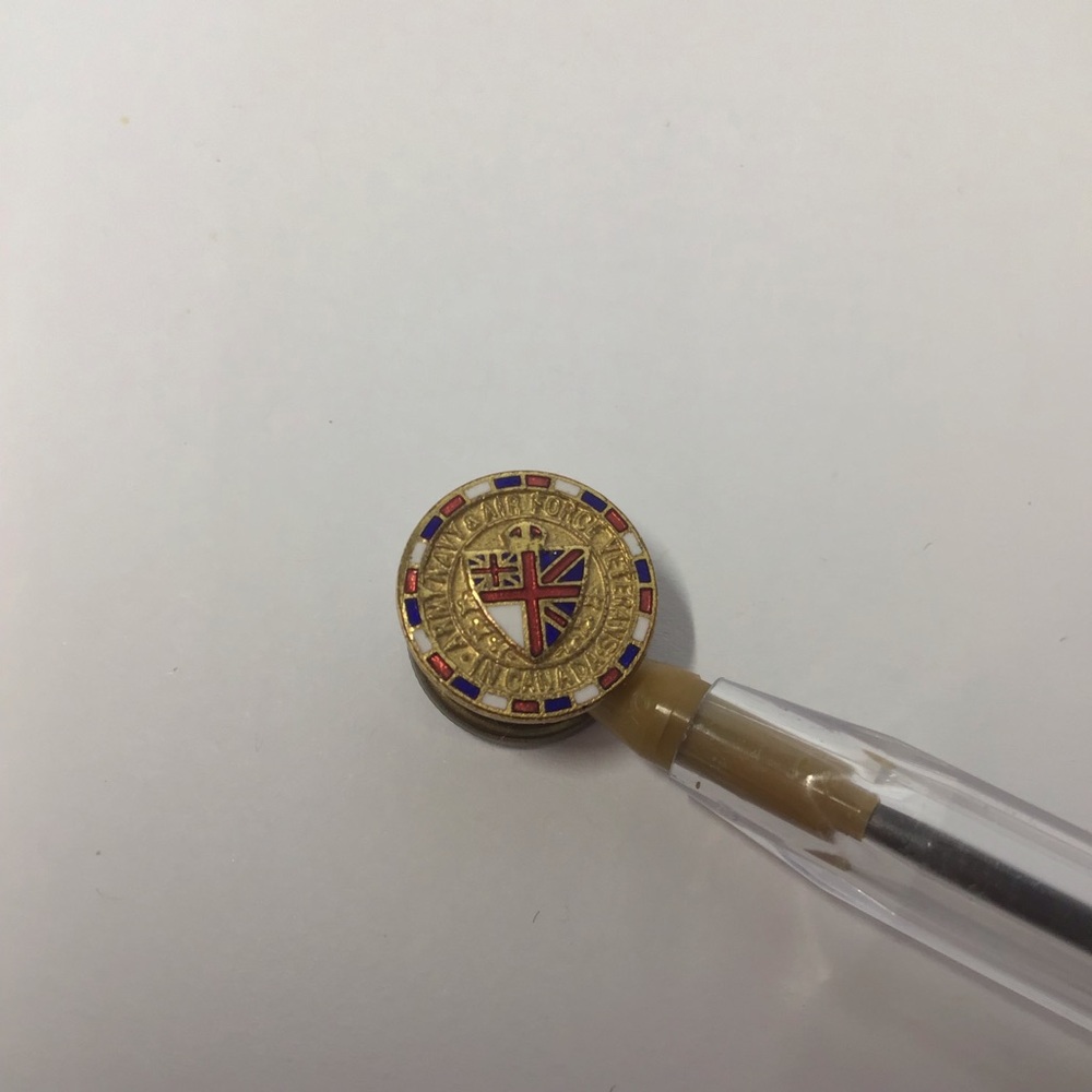 Army, Navy & Air Force Veterans in Canada enamel screw back lapel pin insignia
